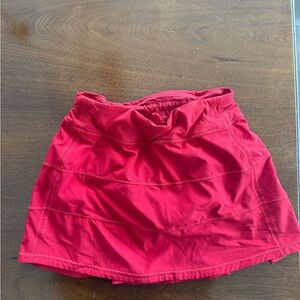 Lululemon Athletica Bold Red Skirt